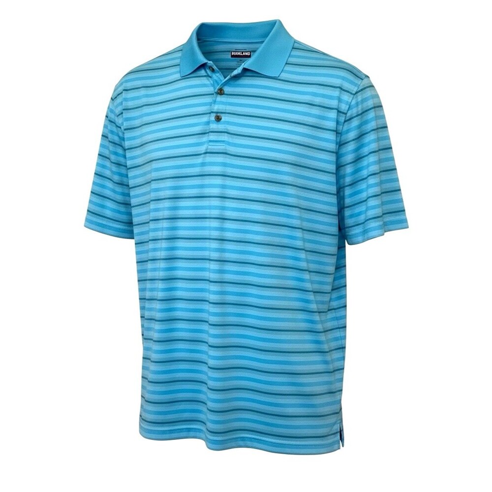 Kirkland Signature Performance  Men's Blue 3-Button Golf Polo Shirt - Size XXL